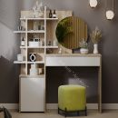 Стол туалетный «Голден» Дуб Сонома, Белый