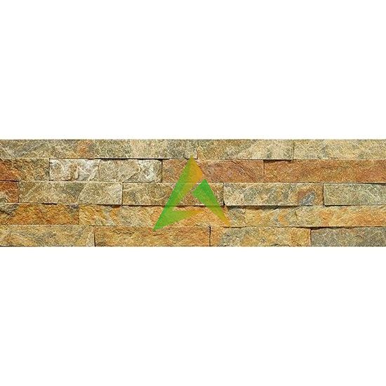 Панель из натурального камня Кварцит мультиколор