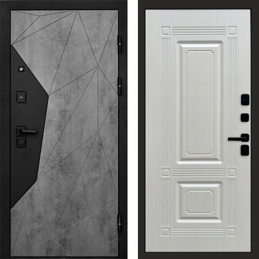 Входная дверь Termo-door Авангард Бетон - Мадрид Лиственница