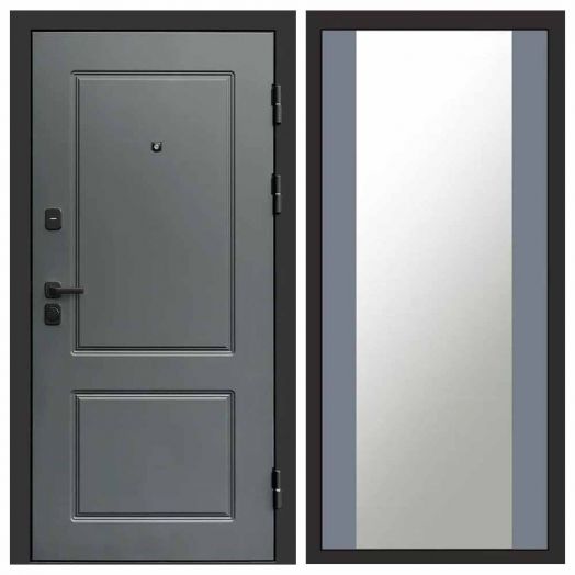 Входная дверь Termo-door Верона Грей - Зеркало Грей софт