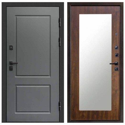 Входная дверь Termo-door Верона Грей - Зеркало триумф Дуб