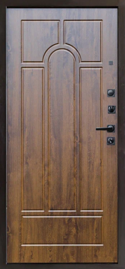 Входная дверь Termo-door Квадро Black - Арка Дуб