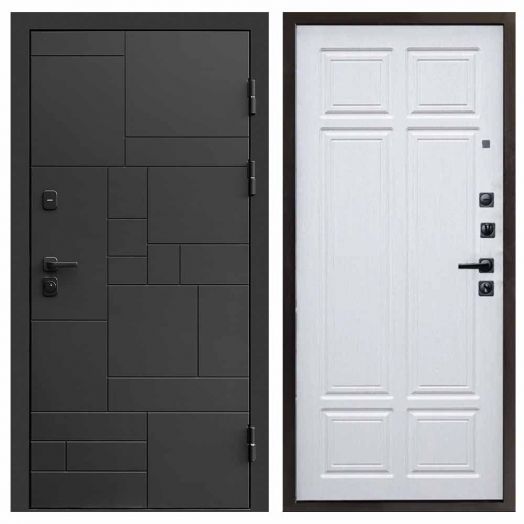 Входная дверь Termo-door Квадро Black - Лиственница премиум