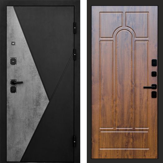 Входная дверь Termo-door Матрикс Бетон - Арка Дуб