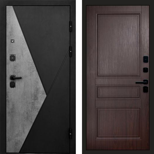 Входная дверь Termo-door Матрикс Бетон - Класскика Венге