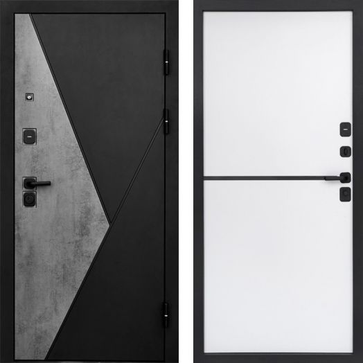 Входная дверь Termo-door Матрикс Бетон - Нео White