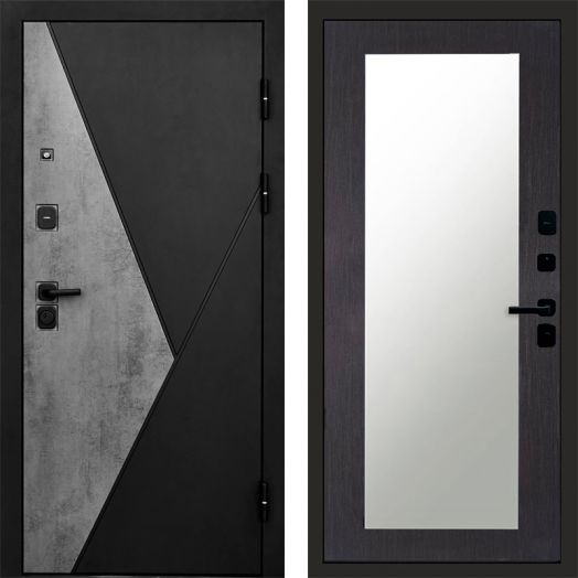 Входная дверь Termo-door Матрикс Бетон - Зеркало триумф Венге