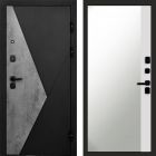 Входная дверь Termo-door Матрикс Бетон - Широкое Зеркало Фацет Белый софт