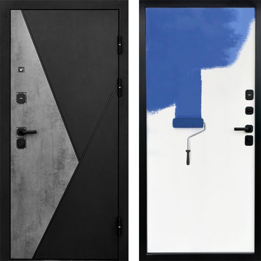 Входная дверь Termo-door Матрикс Бетон - Грунт под покраску