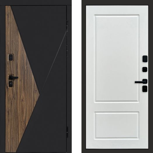 Входная дверь Termo-door Матрикс Дуб - Марсель Белый софт