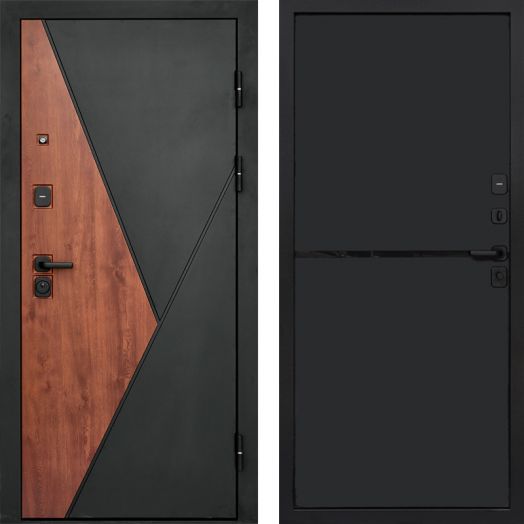 Входная дверь Termo-door Матрикс Дуб - Нео Black