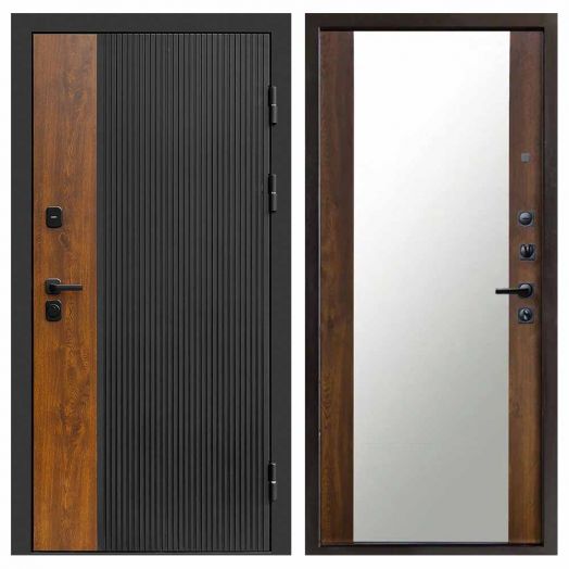 Входная дверь Termo-door Престиж - Зеркало Дуб