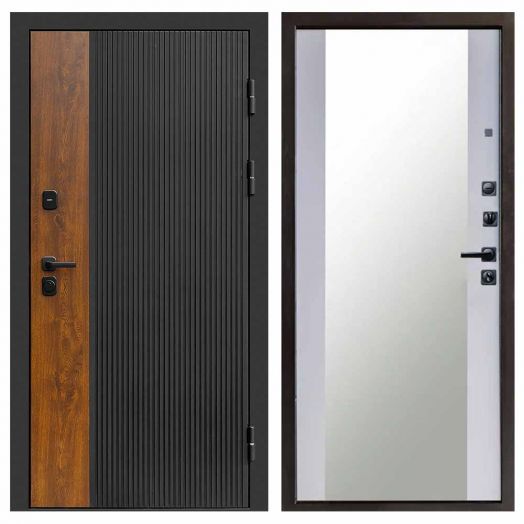 Входная дверь Termo-door Престиж - Зеркало Белый софт