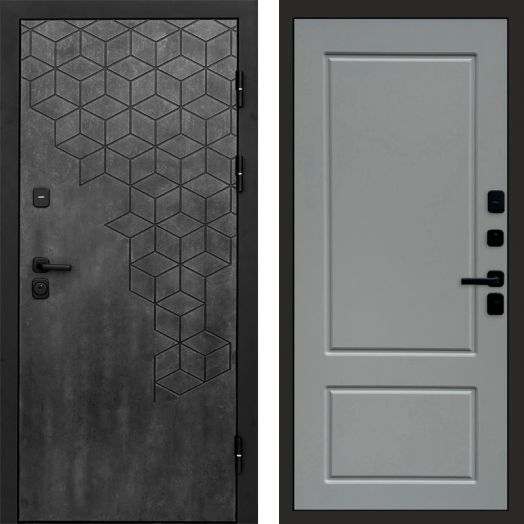 Входная дверь Termo-door Спейс Бетон патина - Марсель Грей софт