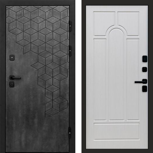 Входная дверь Termo-door Спейс Бетон патина - Арка Лиственница