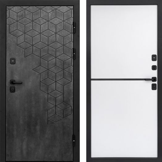 Входная дверь Termo-door Спейс Бетон патина - Нео White