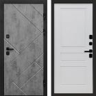 Входная дверь Termo-door Стоун Бетон - Классик Белый софт