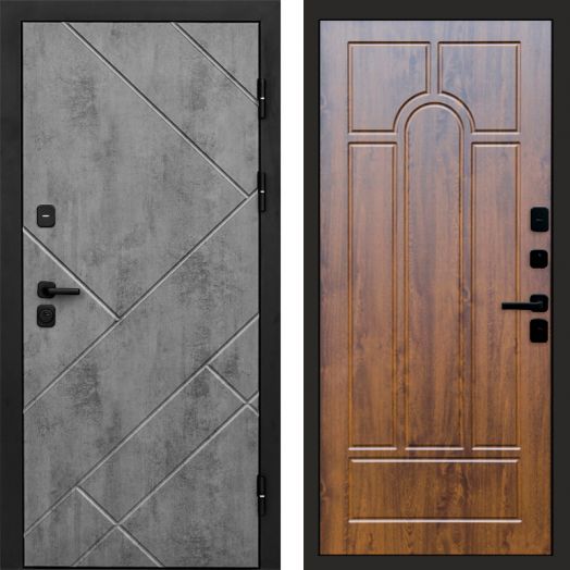 Входная дверь Termo-door Стоун Бетон - Арка Дуб