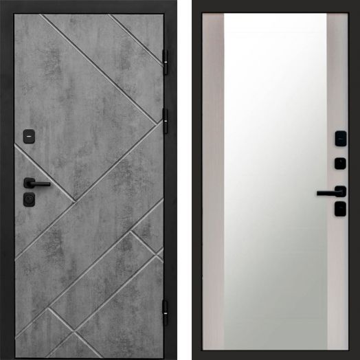 Входная дверь Termo-door Стоун Бетон - Зеркало Лиственница