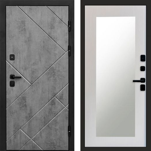 Входная дверь Termo-door Стоун Бетон - Зеркало триумф Лиственница