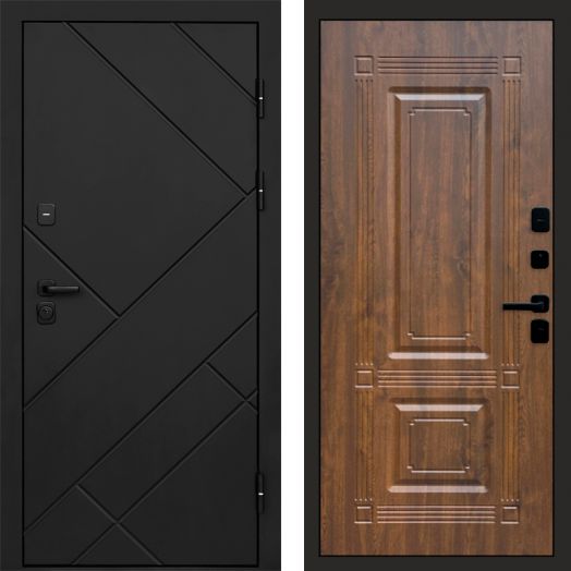 Входная дверь Termo-door Стоун Black - Мадрид Дуб