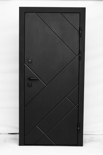 Входная дверь Termo-door Стоун Black - Марсель Грей софт