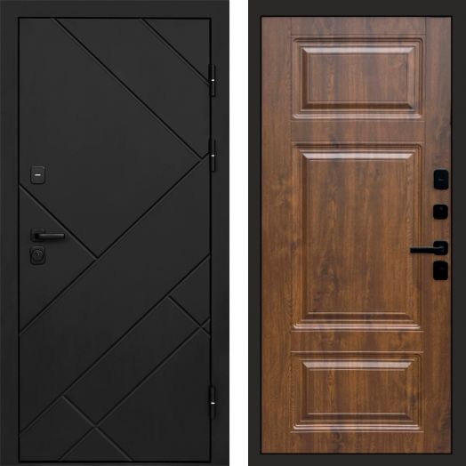 Входная дверь Termo-door Стоун Black - Лион Дуб