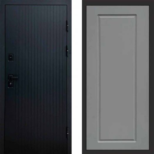 Входная дверь Termo-door Твист Black style - Гранд Грей софт