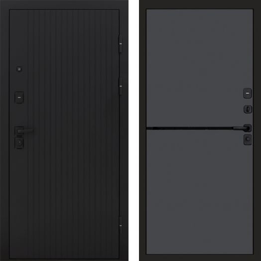 Входная дверь Termo-door Твист Black style - Нео Графит