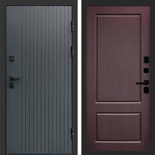 Входная дверь Termo-door Твист Грей style - Марсель Шоколад