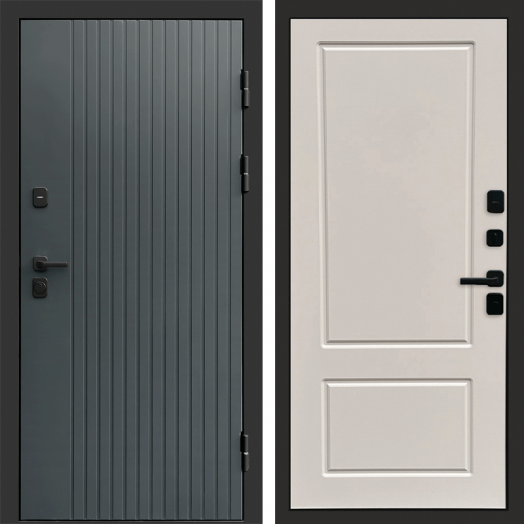 Входная дверь Termo-door Твист Грей style - Марсель Слоновая кость