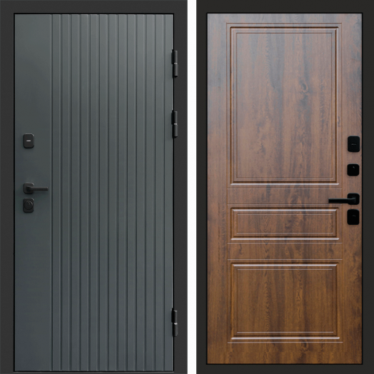 Входная дверь Termo-door Твист Грей style - Классика Дуб