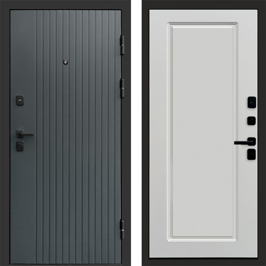 Входная дверь Termo-door Твист Грей style - Гранд Белый софт