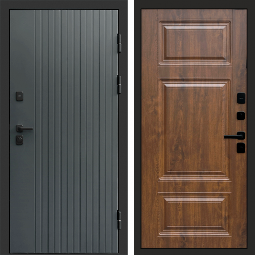 Входная дверь Termo-door Твист Грей style - Лион Дуб