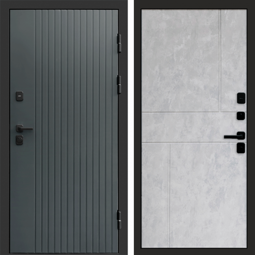 Входная дверь Termo-door Твист Грей style - Горизонт Бетон светлый