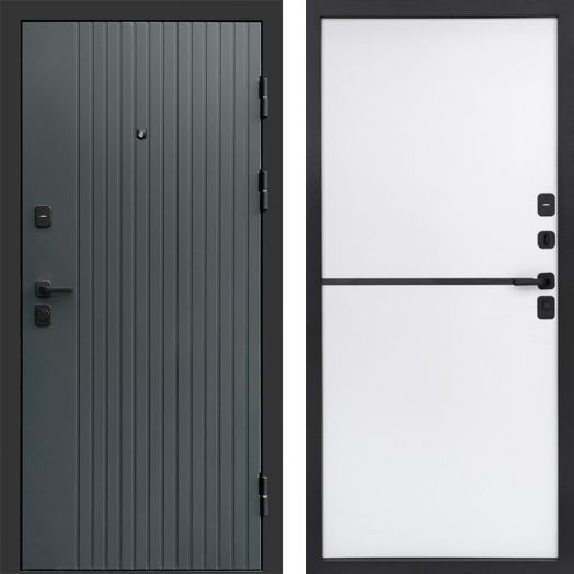 Входная дверь Termo-door Твист Грей style - Нео White