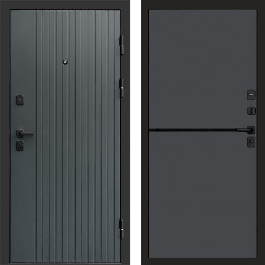 Входная дверь Termo-door Твист Грей style - Нео Графит