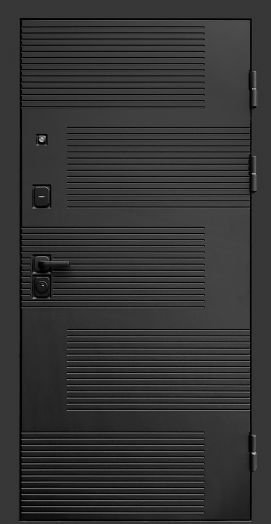 Входная дверь Termo-door Фаворит Black - Орех стандарт