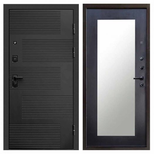 Входная дверь Termo-door Фаворит Black - Зеркало триумф Венге