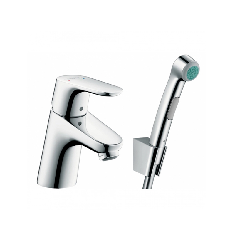 Смеситель для раковины Hansgrohe Focus E2 с гигиеническим душем, хром 31926000