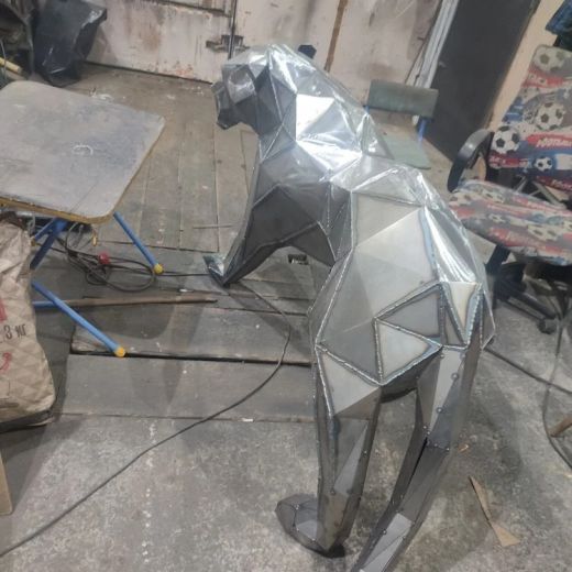 Полигональная фигура Пантера своими руками на Арт-объекты.ру