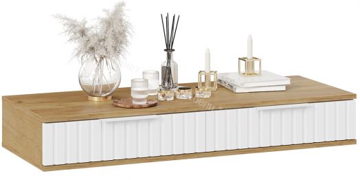 Стол туалетный Хилтон - 402.007.000 Дуб Крафт золотой, Белый матовый