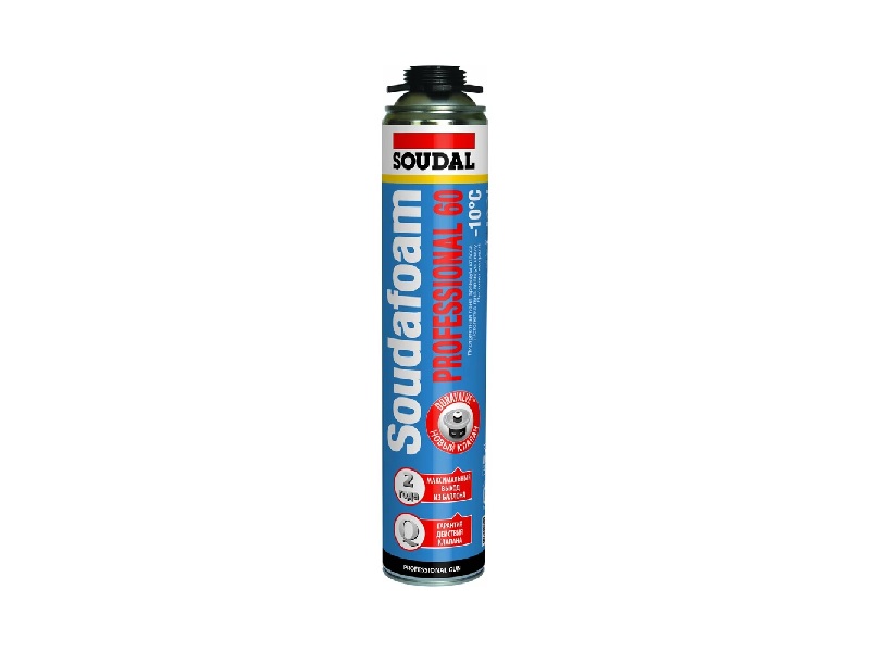 Пена профессиональная SOUDAL Professional 60 л зимняя 750 мл (12 шт) (до-10)