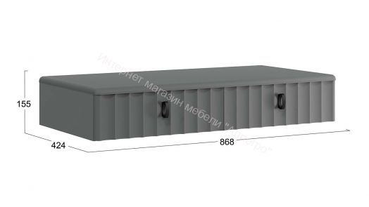 Стол туалетный «Тиффани» - 407.004.000 Серый графит, Графит матовый