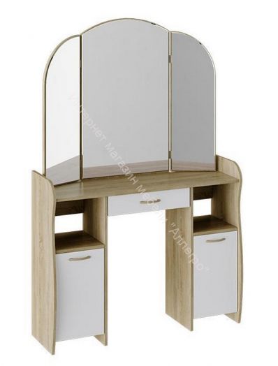 Туалетный столик "София" Т2 Дуб Сонома/Белый