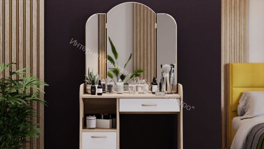 Туалетный столик "София" Т1 Дуб Сонома/Белый