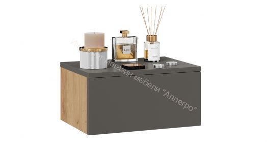 Тумба универсальная Тип 1 Графит Серый/Дуб Крафт Золотой