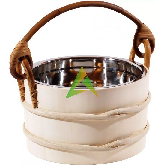 SAWO Ведро деревянное 5л, со стальной вставкой, 371-MA