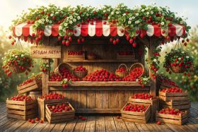 Фон стена "Summer wall №28"