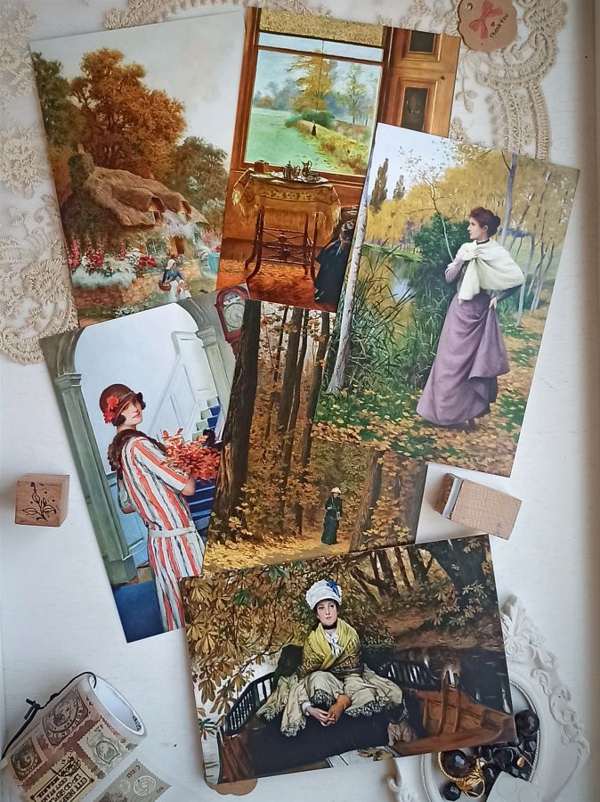 Набор открыток Осенняя Живопись 6 шт